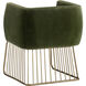 Gala Forest Green Dining Armchair